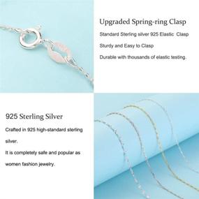 img 1 attached to 💎 Women's Sterling Silver Chain Necklace by Song Xi: 925 Finely Crafted for Style