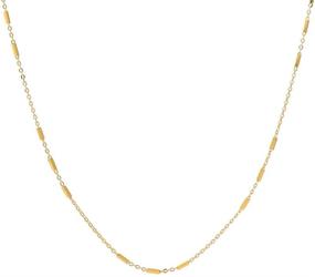 img 4 attached to 💎 Women's Sterling Silver Chain Necklace by Song Xi: 925 Finely Crafted for Style