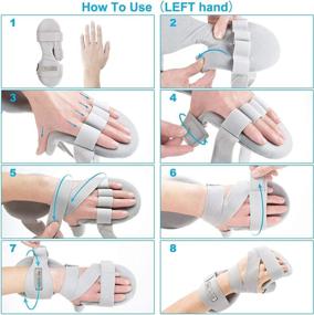 img 2 attached to 🖐️ Lifevv Stroke Hand Splint - Resting Hand Splint Night Wrist and Thumb Immobilizer Support for Pain, Tendinitis, Sprain, Fracture, Arthritis, Dislocation (Right)