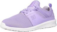 👟 lilac girls' dc heathrow skate shoes logo