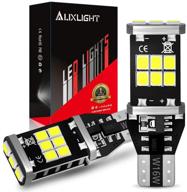 🔆 auxlight 921 912 906 904 t15 w16w 921a ошибок не допускать задний фоновый обратный и стоп-сигнал: супер яркие лампы заднего хода 6000k ксенон белый цвет (набор из 2 штук) логотип