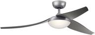 🌬️ kichler 310700wsp weathered steel ceiling fan with 3 driftwood blades & 30w light: protruding mount for effective air circulation логотип