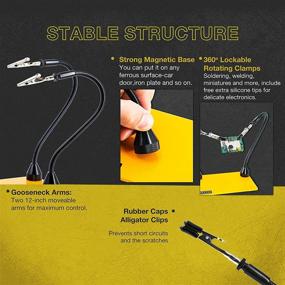 img 3 attached to 🔌 Automotive Electronics Soldering with Gooseneck Alligator Connection