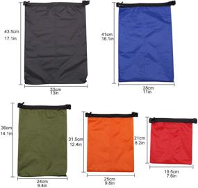 img 3 attached to 🎒 TRENDBOX Roll Top Waterproof Dry Bag Kit - Storage Compression Bag Sack Pouch Packing Organizers: Water Resistant for Camping & Travel