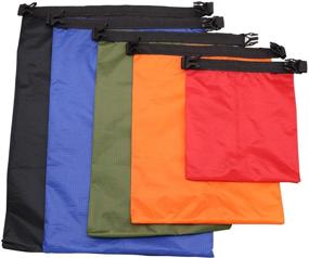 img 2 attached to 🎒 TRENDBOX Roll Top Waterproof Dry Bag Kit - Storage Compression Bag Sack Pouch Packing Organizers: Water Resistant for Camping & Travel
