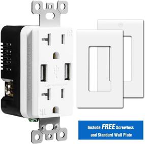 img 3 attached to 💡 TOPELE 20A Tamper Resistant USB Outlet