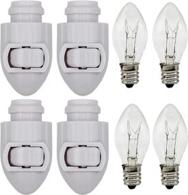 img 3 attached to 🔌 Pack of 4 Creative Hobbies Plug-in Night Light Modules, White Color, with 4 Watt Bulb - Ideal for Crafting DIY Decorative Night Lights