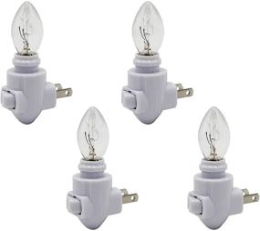 img 4 attached to 🔌 Pack of 4 Creative Hobbies Plug-in Night Light Modules, White Color, with 4 Watt Bulb - Ideal for Crafting DIY Decorative Night Lights