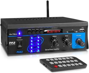 img 4 attached to 🔊 Pyle PCA3 - Mini Dual Channel Power Amplifier System with LED Display - 2X75W Stereo Receiver Box - For Amplified Speakers, CD Player, Theater via 3.5mm RCA - Ideal for Studio and Home Use