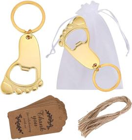 img 4 attached to Layseri Footprint Keychain Decoration Wedding