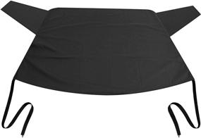 img 4 attached to ❄️ OxGord Rear Windshield Snow Cover: All-Weather Auto Sun Shade for Cars, Trucks, Vans, and SUVs - Effortless Ice Removal and Wiper Visor Protector