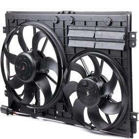 img 3 attached to 🌬️ Cciyu Radiator or Condenser Cooling Fan for 06-13 Audi A3 Quattro/TT, 06-15 Volkswagen Passat/Passat CC/Golf/Beetle - Efficient Cooling Solution