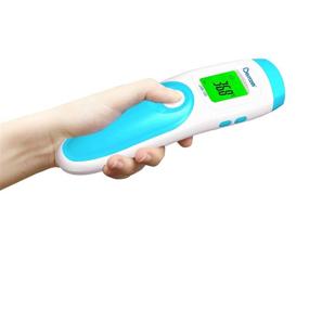 img 2 attached to Berrcom JXB-195 Non-Contact Thermometer (White) – AAA Batteries Not Included