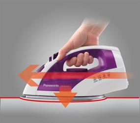 img 2 attached to Powerful and Versatile: Panasonic NI-E660SR Dry and Steam Iron in MEDIUM, White/Purple