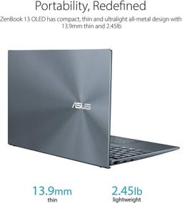 img 1 attached to 💻 Ноутбук ASUS ZenBook 13 Ultra-Slim, дисплей OLED FHD NanoEdge с диагональю 13,3 дюйма, процессор Intel Core i5-1135G7, 8 ГБ оперативной памяти LPDDR4X, 256 ГБ SSD, NumberPad, Thunderbolt 4, Wi-Fi 6, Windows 10 Home, цвет Pine Grey, модель UX325EA-DS51.