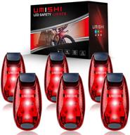 umishi led safety light (6 pack): enhance visibility for runners, cyclists, pets, and strollers - essential reflective gear! логотип