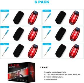img 3 attached to UMISHI LED Safety Light (6 Pack): Enhance Visibility for Runners, Cyclists, Pets, and Strollers - Essential Reflective Gear!