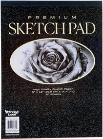 img 1 attached to Northland Wholesale 9x12-Inch Premium Sketch Book - 40 Sheets - Ideal for Pencil, Pastel, Charcoal, and Crayon - (1-Premium Sketch Book)