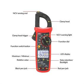 img 2 attached to 🔌 UNI-T UT202A+ Digital Pincer Multimeter: Accurate 600A AC Current Measurement with NCV Intelligent Technology