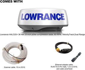 img 1 attached to 📡 Lowrance Halo 20+ Black Radar - Enhanced SEO, One Size (000-14542-001)