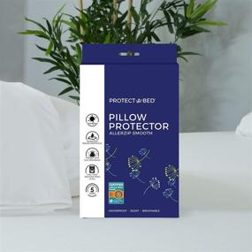 img 4 attached to 🛏️ Спите безопасно с защитными наволочками Protect-A-Bed AllerZip - водонепроницаемая защита от клопов, пылевых клещей и аллергенов! Можно стирать в машинке, размер Король (2 штуки в упаковке).