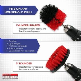 img 1 attached to 🧹 Efficient Tile Cleaning with Bring It On Cleaner Water Spot Remover Plus 2 Drill Brushes: Effective Drill Scrub Brush Attachment for Deep Cleaning (32 oz)