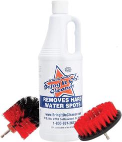 img 4 attached to 🧹 Efficient Tile Cleaning with Bring It On Cleaner Water Spot Remover Plus 2 Drill Brushes: Effective Drill Scrub Brush Attachment for Deep Cleaning (32 oz)