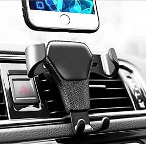 img 3 attached to Universal Air Vent Mount Cell Phone Holder for Samsung Galaxy Note10+ / Note 9 / Note 8 / S10 / S10 Plus / S9 Plus / S8 Plus / J6+ / J7 Prime/Star / A50 / A20 / A10