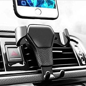 img 4 attached to Universal Air Vent Mount Cell Phone Holder for Samsung Galaxy Note10+ / Note 9 / Note 8 / S10 / S10 Plus / S9 Plus / S8 Plus / J6+ / J7 Prime/Star / A50 / A20 / A10