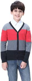 img 1 attached to 🧥 Stylish Uniform Clothes for Boys: Sleeve Sweater Cardigan Fashion