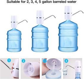 img 3 attached to USB Charging Water Bottle Pump: 💧 Efficient Electric Dispenser for 5 Gallon Bottles