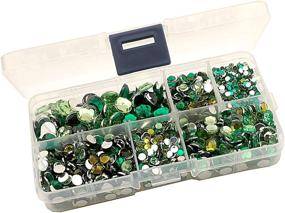 img 1 attached to Summer Ray Green Rhinestone Collection Storage