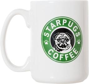 img 4 attached to 🐾 Starpugs Coffee Mug: A Must-Have for Pug Dog Lovers - 15oz Deluxe Double-Sided Coffee Tea Mug