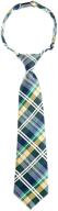 👔 retreez classy tartan microfiber pre-tied boys' necktie accessory logo