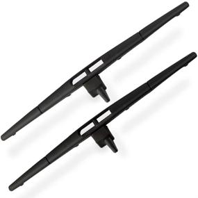 img 3 attached to 🚗 Autoboo 76730-SZA-A02 Rear Windshield Wiper Blade Replacement for Honda Pilot 2009-2015 - Set of 2, 14-inch Rear Wiper Blades