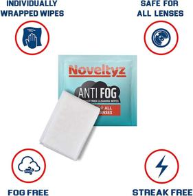 img 3 attached to Eyewear Lens Anti-Fog Wipes - Pack of 100 Individually Wrapped Pre-Moistened Cloths for Safe Cleaning of Eyeglasses, Sunglasses, Screens, Electronics, Computer Monitors, and Camera Lenses - Lens Cleaning Wipes