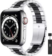 liwin metal band compatible with apple watch 38mm 40mm 41mm 42mm 44mm 45mm cell phones & accessories logo