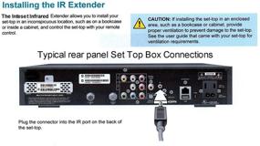 img 4 attached to 🔌 Инфракрасный удлинительный кабель с излучателем IR-1.5м - Одноголовый 3.5 мм джек инфракрасный передатчик с креплением глаза провод для системы повторителя IR