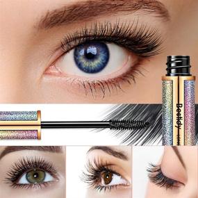 img 3 attached to ✨ 4D Silk Fiber Lash Mascara: Водостойкая, не растекается и держится долго тушь для естественного утолщения и удлинения ресниц - Не склеивается и не размазывается весь день.