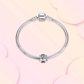 img 2 attached to 🎂 Annmors Sterling Birthday Bracelet Necklace for Girls' - Jewelry and Bracelets