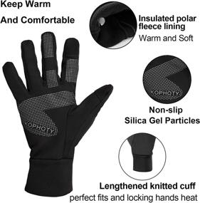 img 1 attached to 🧤 KOPHOTY Winter Gloves: Touch Screen, Warm & Water Resistant for Men and Women - Perfect for Driving, Running, Cycling & Texting