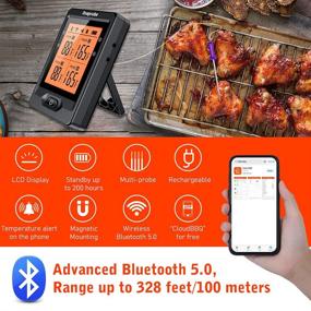 img 3 attached to Thermometer Wireless Roaprobe Bluetooth Grilling