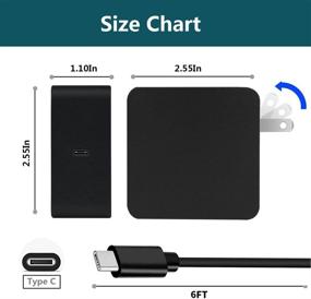 img 2 attached to VEONES 45W/65W USB C Charger: Compatible with HP Spectre 13, Elite x2, Spectre x2 12, Pavilion X2, Pro x2, and Eclipse Notebook