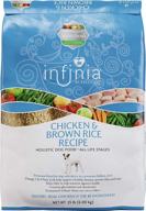 полное название продукта на русском языке: "подкормка для птицы pmi nutrition infinia с курицей, коричневый логотип