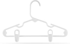 img 2 attached to 👖 24 Plastic Multi-Purpose Hanger Clips - Convenient Clips to Attach Pants and Clothing onto Hangers. Made in USA (24 Hanger Clips)