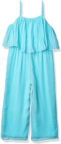 img 4 attached to Amy Byer Popover Jumpsuit Turquoise