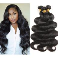 💇 расширение волос brazilian body wave: 100% непереработанные волосы девственной плетенка с двойным переплетением - машинное плетение (10 12 14) логотип