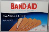 💪 band-aid adhesive bandages, flexible fabric, all one size, 100 count (pack of 2) - reliable wound protection with 200 bandages логотип