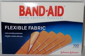 img 1 attached to 💪 Band-Aid Adhesive Bandages, Flexible Fabric, All One Size, 100 Count (Pack of 2) - Reliable Wound Protection with 200 Bandages