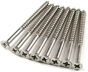 img 3 attached to Premium Stainless Steel Wood Screws - Inch Size for Superior Strength and Durability